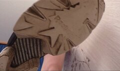 Horny college girl exposes and caresses her lovely Reebok sneakers, fc267x 1080p