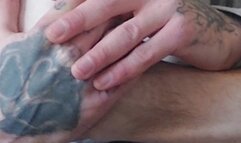 Toe sucking and showing my pink feet