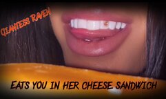 GIANTESS RAVEN EATS YOU IN HER CHEESE SANDWICH