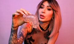 Cock shrinking process with Chastity cage - SHRINK , DENIAL , SPH