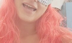 watch my mouth suking and liking lillipop thinking of uor dick and saliva on tits