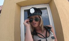 Horny stud bangs ablonde babe on the red couch after getting BJ