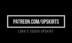 Lora Couch Upskirt