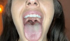 Swallowing water with an open mouth