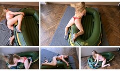 EXCLUSIVE: EMILY FUCKS AND BLOWS OFF INFLATABLE BOAT 17 TIMES