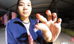 Anna Goddess farts to slaves