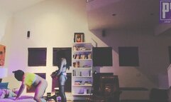 Riding Ebony Teens big Pink Cock