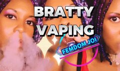 Bratty Vaping Femdom JOI