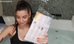 Blow beach ball in jacuzzi haven