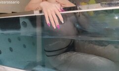 Blow beach ball in jacuzzi haven 2