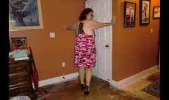 Sexy Stip From Pink Camo Lingerie, I Am Wearing abbw