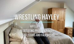 Hayley 13 - Negotiating Promotion with Headscissors and Facesitting
