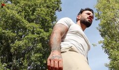 Gentle giant takes you outside to the garden - Lalo Cortez (custom clip)