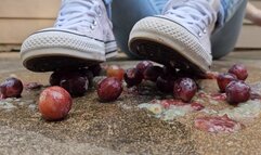 Ballbusting Shoe and Barefoot Grape Crush