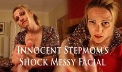 Innocent Stepmom's Shock Messy Facial