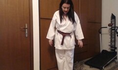Martial arts training kimono and lots of sweat 1080HD