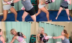 Sassy vs Andi competitive boxing