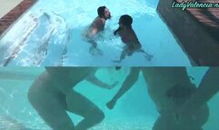 Ball Punching In The Pool