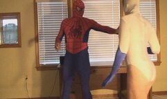 Angel Vs Spider-man - intergender wrestling match 760 HD