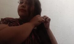 Natural long Fingernails Braiding Hair