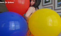 Non Pop Of Finding Balloons and Boas On Set