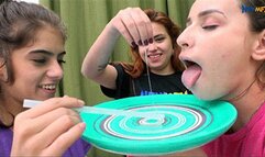 spit on a plate