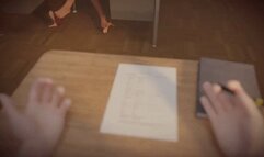 MY TEACHER CAUGHT MY LOOKING TO HER FEET