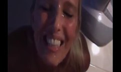 French big tit beauty enjoys big cum facials