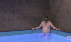 Nipple play deeptroath and fisting in by the pool