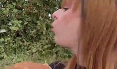 Picnic Piggy being used