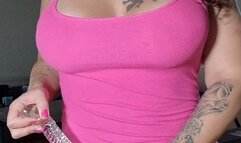 DRENCHING the kitchen counter with HUGE SQUIRT!!