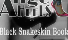 Angels snake ankle boots on her toy