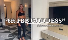 Her biceps OMG!! It’s competition day and this 6ft Amazon goddess is ripped!!