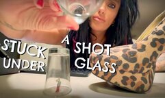 GIANTESS RAVEN & THE TINY MEN CAUGHT IN A SHOT GLASS