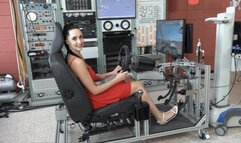 Violet Takes Her First Drive in the Simulator (MP4 - 720p)