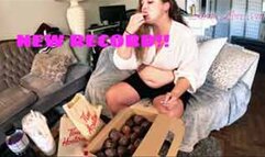 Kira Donut Stuffing WeighIn Augest2023 New Record Past 200!![SD]