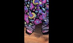 Debs Home From the Office & Switches from a Maxi Skirt to Mini Skirt to Tease Hubby on the Front Porch & With a Shoe Job Wearing Cum Filled Black Franco Sarto Spiked Heel Sandals