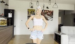 stuffed with watermelon and got an indomitable burp (eating)