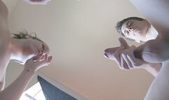 [1080p] Underneath My Big Titties Blowjob Cumshots All Over My Face & Chest!