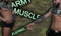 Army soldier strip his clothes