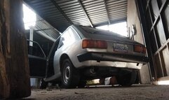 Lady Barbara take a walk in high heels 2