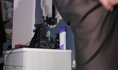 Miss Lana Toilet Seat Crushing cant Cum again pt 3 Super Hard but wont stop till he can Cum