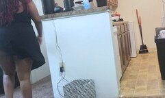 Teenie David gets Covered in a Sexy Giantess Dirty Clothes 1080