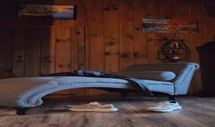 horny in wind pants in the woods