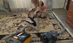 Vacuuming a lot of tights