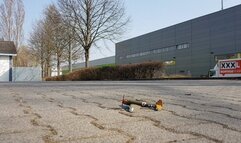 Giantess toy crushing air planes II