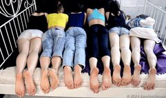 Parade of 12 bare feet aged 19 to 62 (Part 3 of 6) #20230826