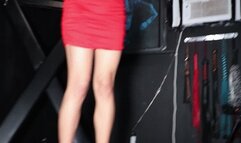 Lady Barefoot Penis Standing