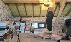 Crushed under Rosanna's merciless heels (Full body)