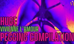 HUGE VIVIENNE L'AMOUR PEGGING COMPILATION